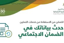 الضمان الاجتماعي وتحديث البيانات عبر وزارة الموارد البشرية 1442 الضمان الاجتماعي وتحديث البيانات عبر وزارة الموارد البشرية 1442