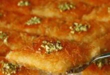 اسهل طريقة عمل الكنافة النابلسية الخشنة