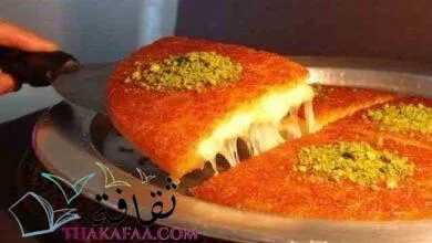 اسهل طريقة عمل الكنافة النابلسية بالقشطة لذيذة