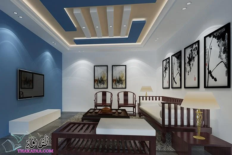أشكال صور وأفكار ديكورات جبس غرف نوم للأسقف والحوائط