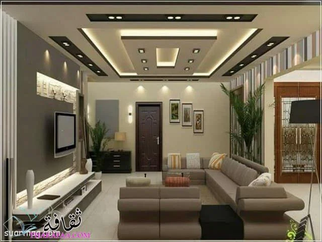ديكورات صالات مستطيله