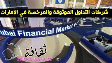 شركات التداول الموثوقة والمرخصة في الامارات 2023 شركات التداول الموثوقة والمرخصة في الامارات 2023