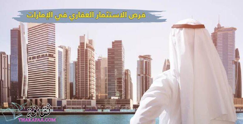 فرص الاستثمار العقاري في الإمارات في 2023 – 2024